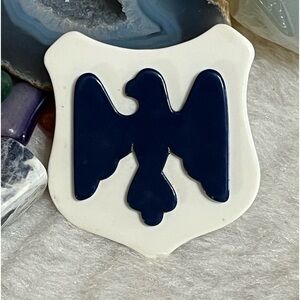 Early American Style Bald Eagle Plastic Brooch
